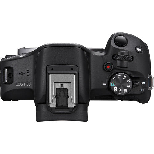 Canon EOS R50 Kit with RF 18-45mm + RF 75-300mm F4-5.6 (Black)