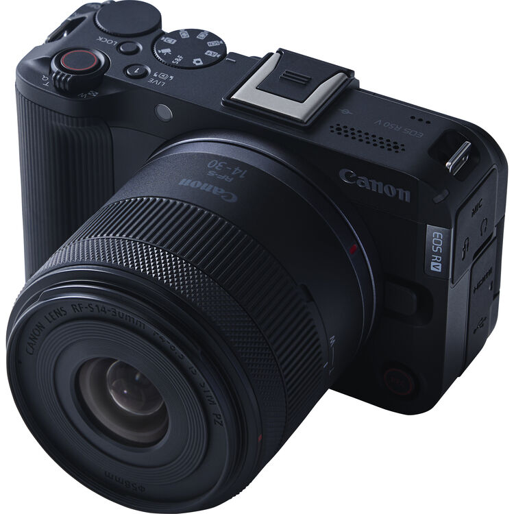 Canon EOS R50 V Kit with (RF-S 14-30mm f/4.5-6.3 IS STM PZ Lens) (Black)