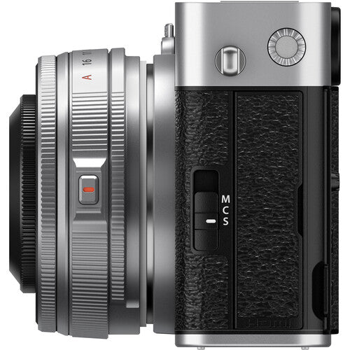 Fujifilm X-E5 Mirrorless Camera with XF 23mm F/2.8 R WR Lens (Silver)