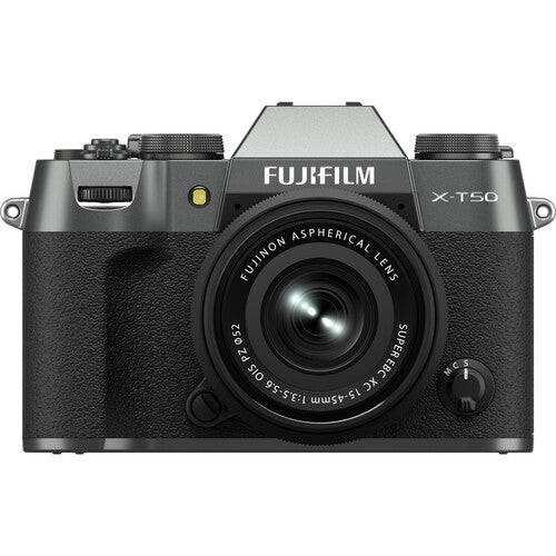 Fujifilm X-T50 Body with XC 15-45mm F/3.5-5.6 Lens (Charcoal Silver)