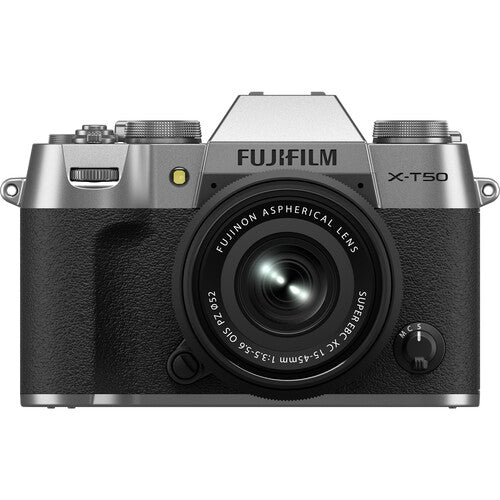 Fujifilm X-T50 Body with XC 15-45mm F/3.5-5.6 Lens (Silver)