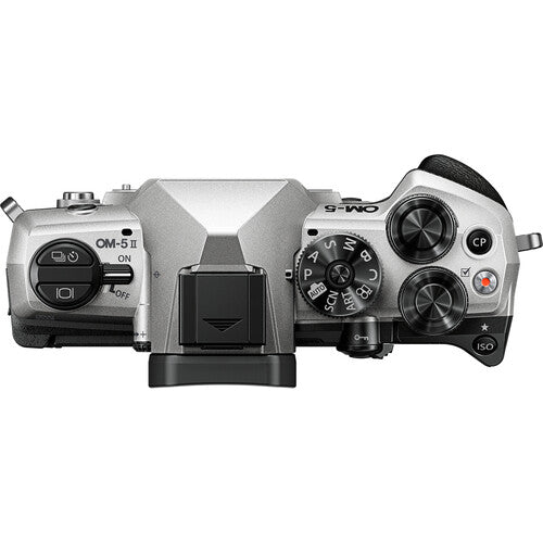 OM System OM-5 Mark II Mirrorless Camera with 12-45mm F/4 Pro Lens (Silver)