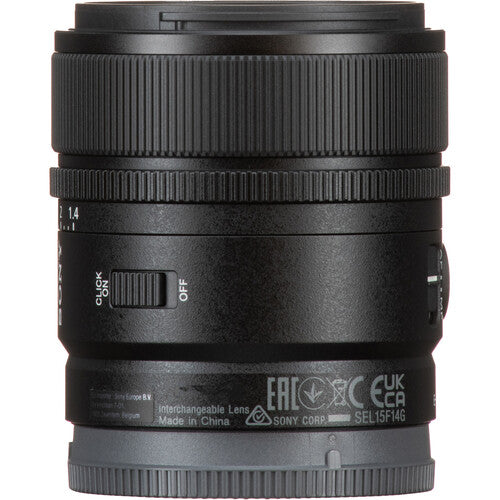 Sony E 15mm F/1.4 G Lens