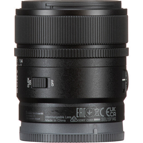 Sony E 15mm F/1.4 G Lens