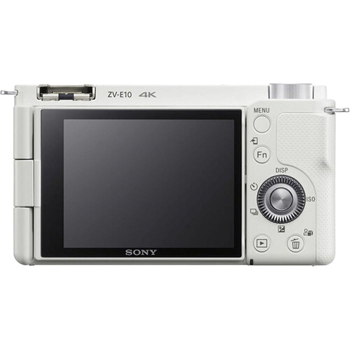 Sony ZV-E10 Mirrorless Camera with 16-50mm and 55-210mm Lens (White)